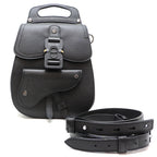 CHRISTIAN DIOR Gallop Backpack Men's Rucksack/Daypack Leather Black