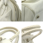 CHRISTIAN DIOR handbag leather ivory ladies