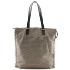 FENDI Micro Zucchini Tote Bag Nylon x Calf Brown Women's