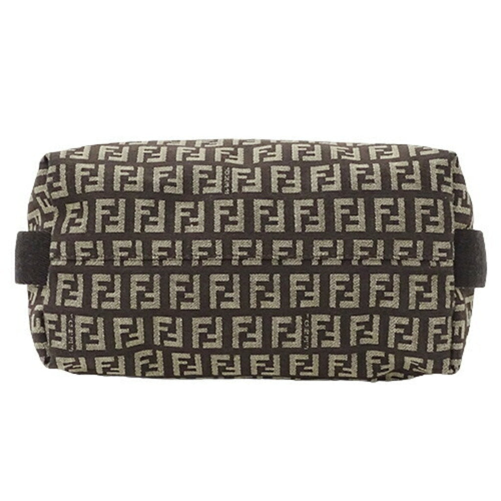 FENDI Bag Women's Shoulder Zucchino Canvas Brown 8BR317