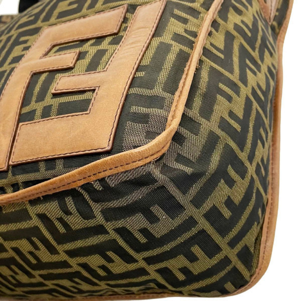 FENDI Zucca 7VA148 Women's Zucca Shoulder Bag Black,Brown,Khaki
