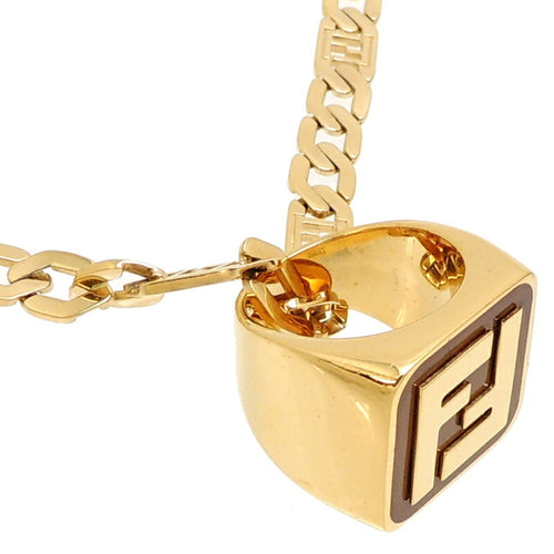 FENDI #21 Ring Women's/Men's Necklace GP