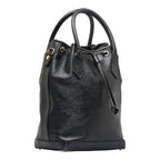 FENDI handbag shoulder bag black leather ladies