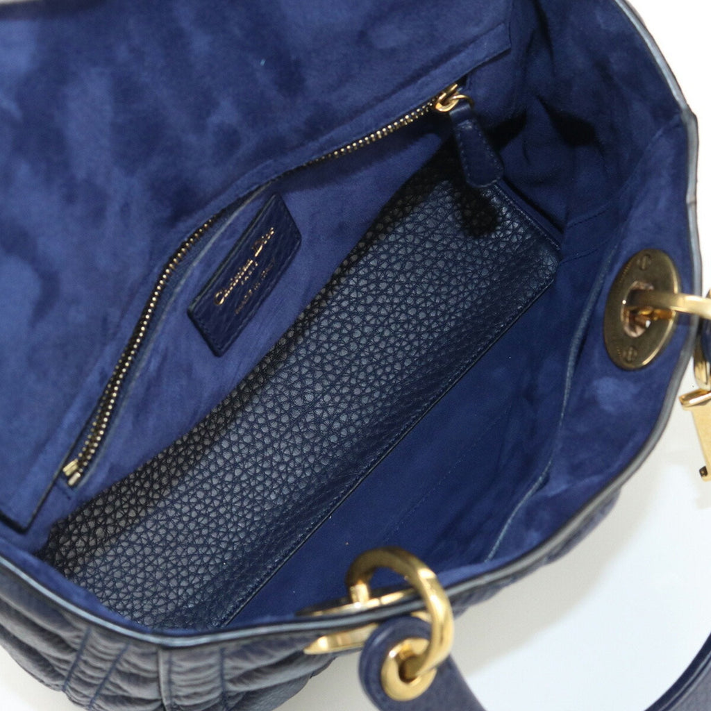 CHRISTIAN DIOR Lady Medium Canage Handbag Lambskin Women's