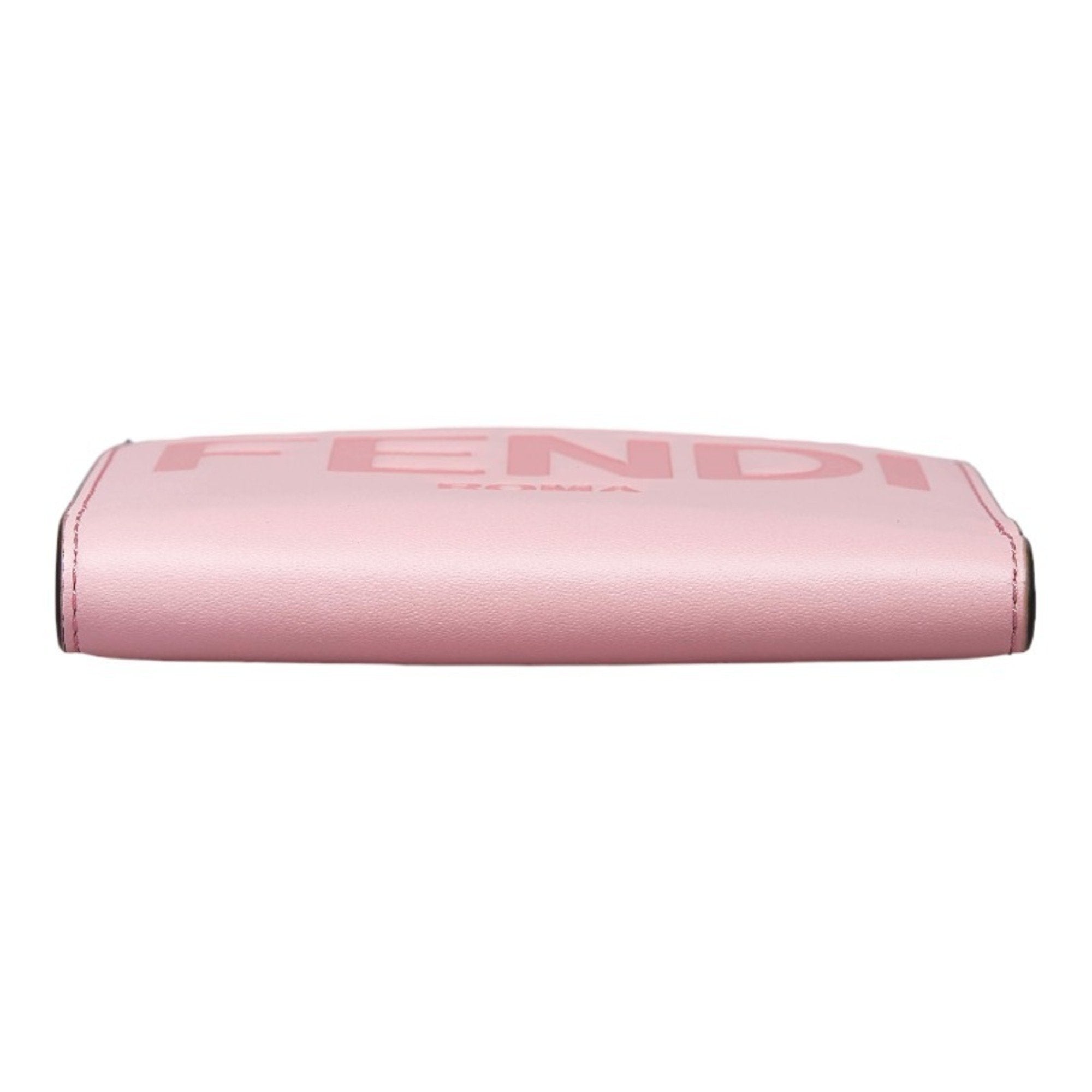 FENDI bifold wallet 8M0447 pink leather ladies