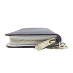 CHRISTIAN DIOR Round Charm Long Wallet Leather Women's