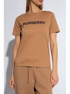 Burberry Logo Print T-Shirt Brown