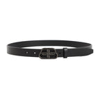 Balenciaga Leather Bb Belt Women