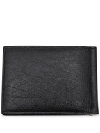 Balenciaga Logo Money Clip Half Wallet Black