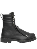 Burberry Burberry Lace Guard Detail Leather Ankle Boots, Brand Size 44 (US Size 11)