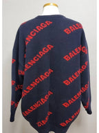 Balenciaga Multi logo knit L