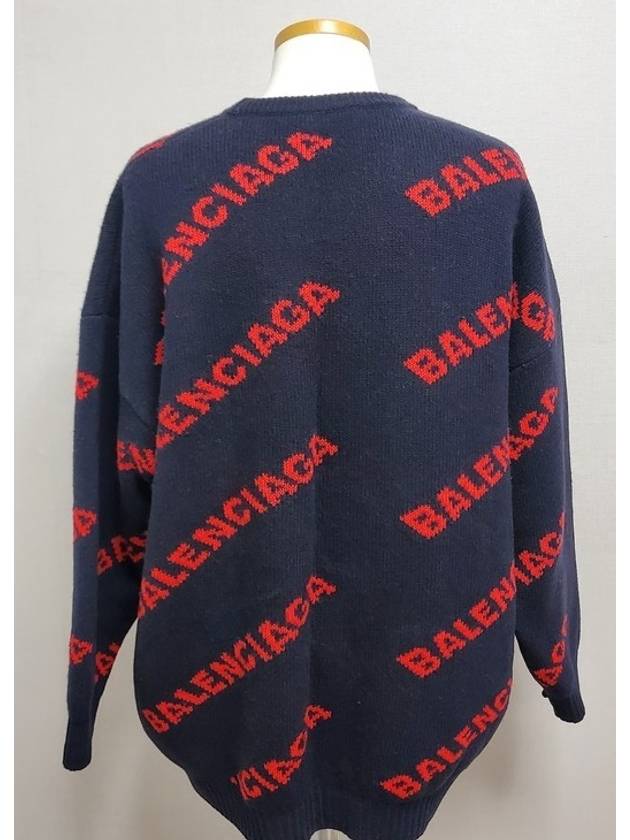 Balenciaga Multi logo knit L