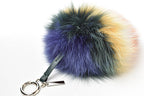 Fendi Fox Fur Calf Leather Keychain Bag Charm
