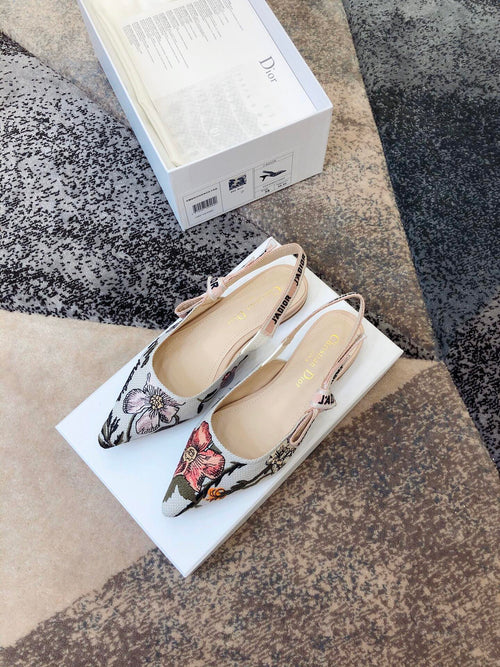 DIOR 25 J'A DIOR Slingback Flat Fabric 237871