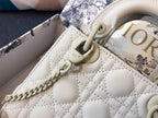 DIOR MINI LADY 17 BAG IN WHITE CALFSKIN