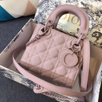DIOR MINI LADY 17 BAG IN LIGHT PINK CALFSKIN