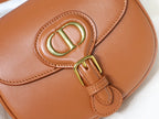 DIOR SMALL BOBBY 18 BAG IN CINNAMON BROWN GLOSSY CALFSKIN