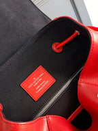 Louis Vuitton x SUPREME CHRISTOPHER SMALL BACKPACK 47 IN RED EPI CALFSKIN