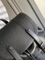 Louis Vuitton x SUPREME CHRISTOPHER SMALL BACKPACK 47 IN BLACK EPI CALFSKIN