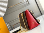Louis Vuitton surene bb 24cm chain shoulder bag monogram canvas red calfskin