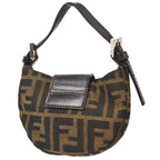 FENDI Zucca Mini Hand Bag Brown 39762