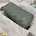DIOR mini lady 17 rock gray lambskin