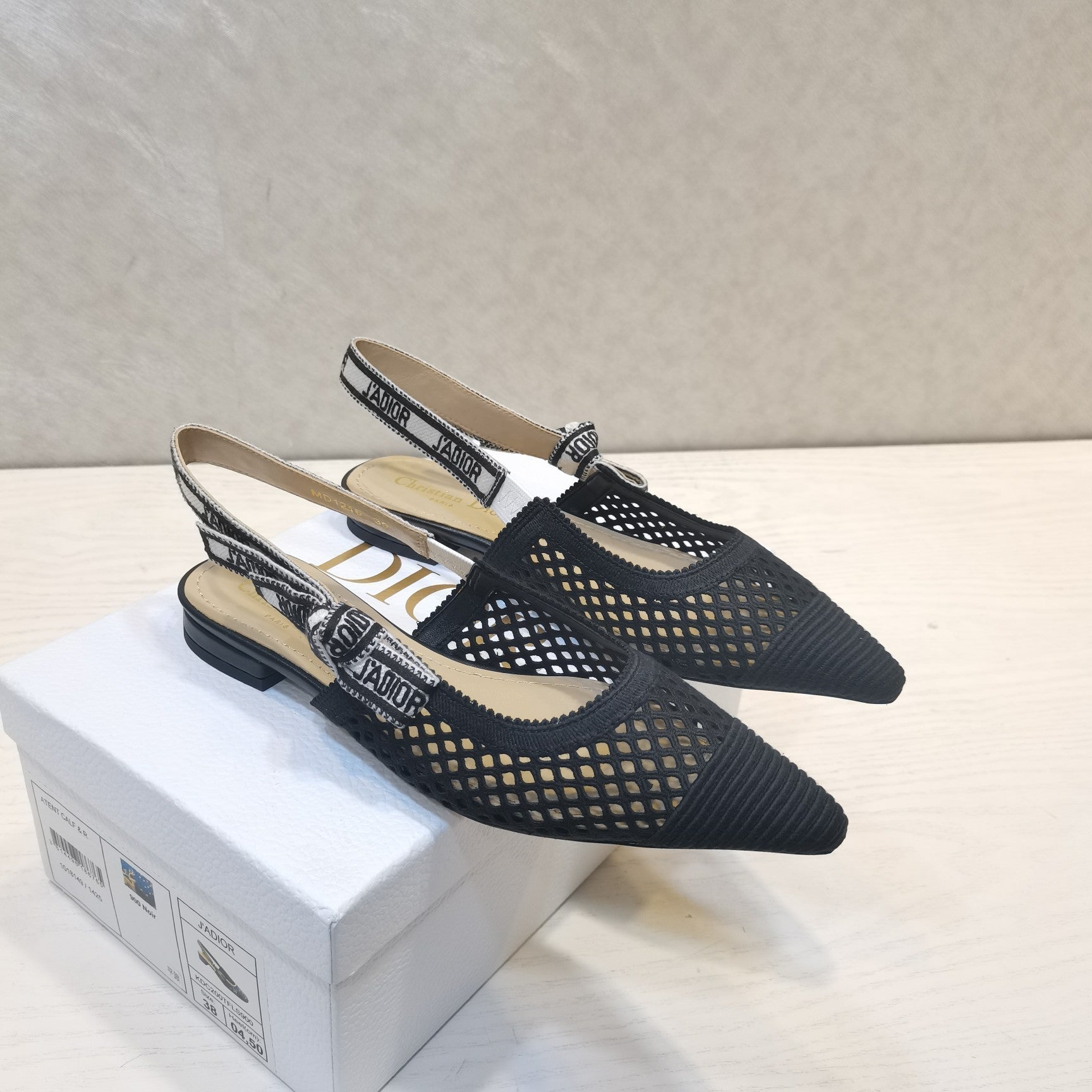 DIOR 25 J'A DIOR Slingback Flat Mesh and Fabric 237886