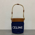Celine BUCKET CORDE 23 DENIM FABRIC NAVY BLUE