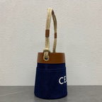 Celine BUCKET CORDE 23 DENIM FABRIC NAVY BLUE