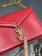Saint Laurent CASSANDRA 22 CHAIN BAG RED CALFSKIN