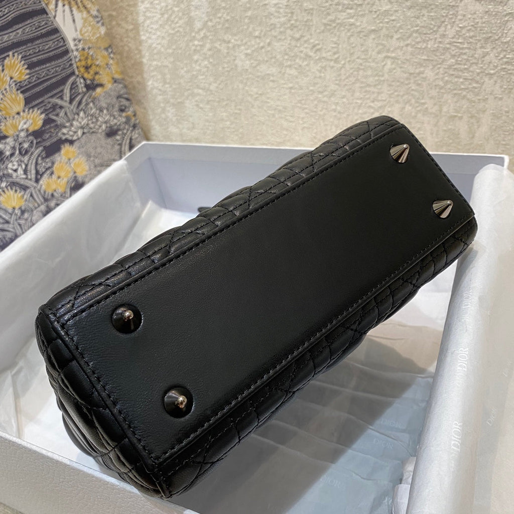 DIOR small lady 20 black lambskin shw