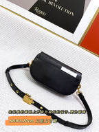 DIOR MINI BOBBY EAST-WEST 20 BAG IN BLACK CALFSKIN
