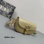 DIOR MINI BOBBY EAST-WEST 20 BAG IN BEIGE CREAM CALFSKIN