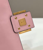 FENDI Baguette 27cm Pink Lambskin Gold Hardware