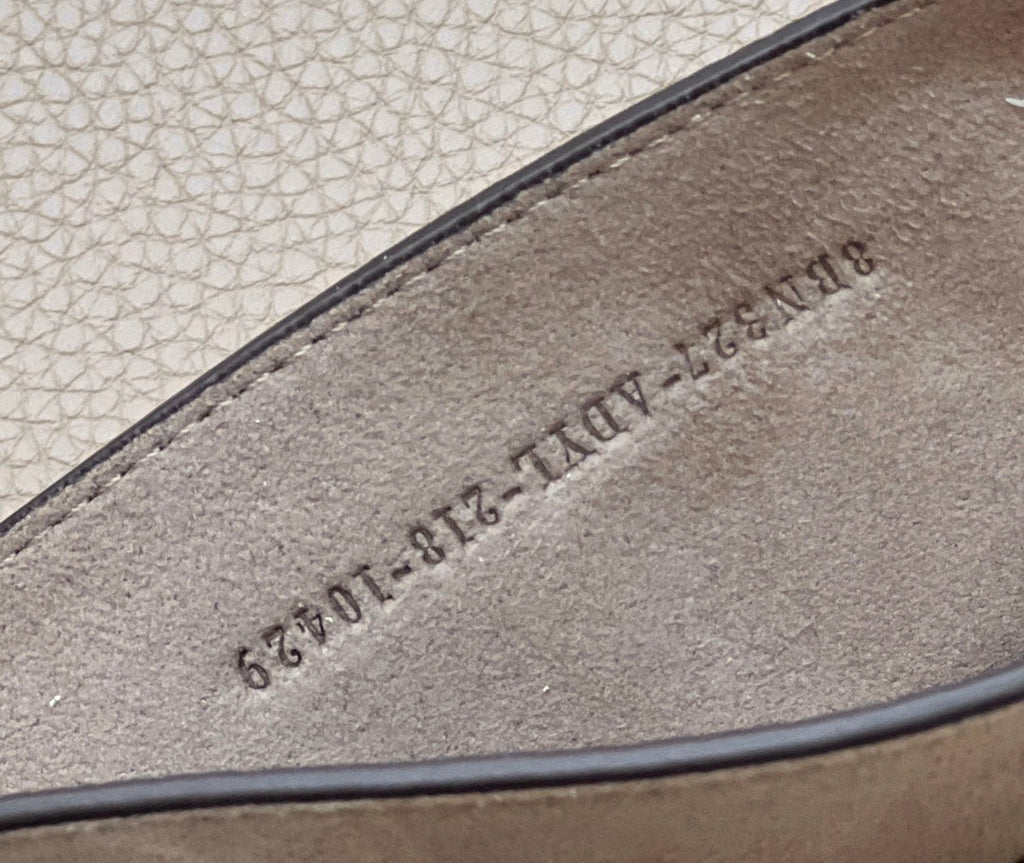 FENDI PEEKABOO ISEEU 33 IN TOBACCO BROWN GRAINED CALFSKIN SILVER HARDWARE