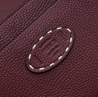 FENDI PEEKABOO ISEEU 33 IN SANGRIA RED GRAINED CALFSKIN GOLD HARDWARE