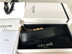 Celine TRIPHOME 20 BLACK COWHIDE LEATHER CHAIN STRAP BAG