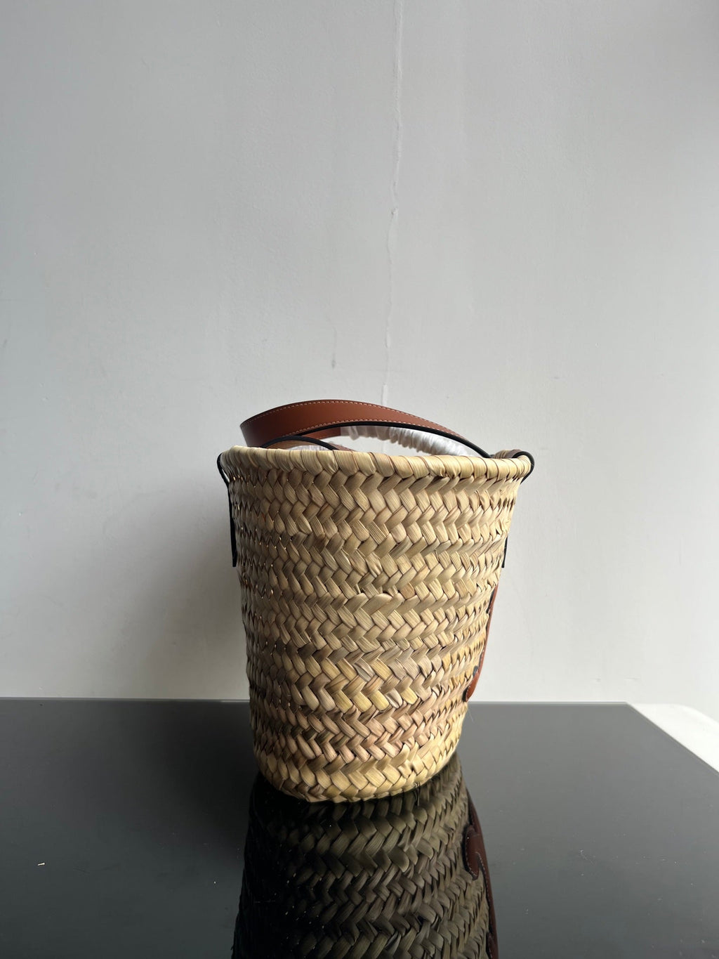 Celine TRIPHOME 35 BEIGE MOROCCAN RAFFIA FIBERS BAG