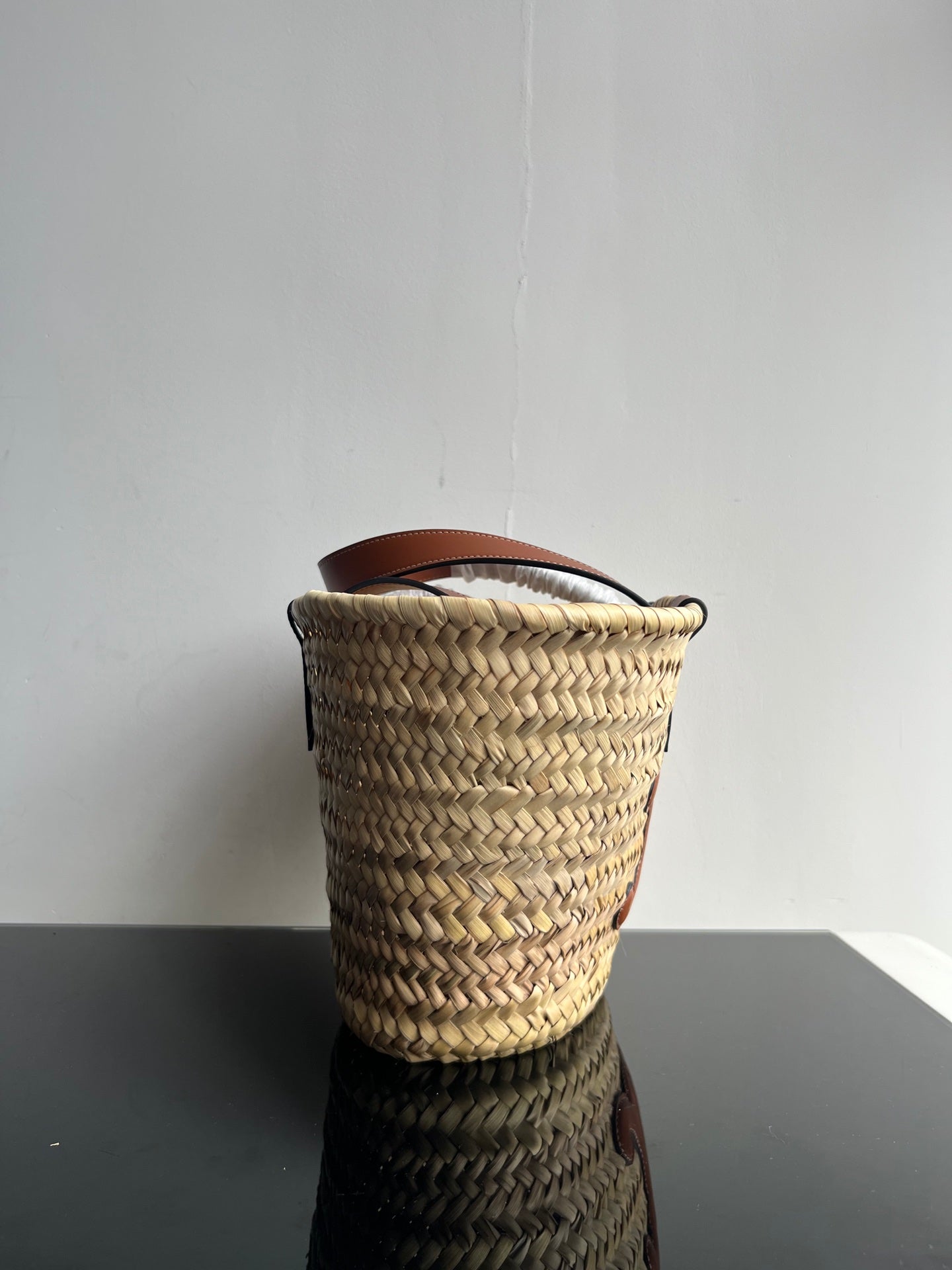 Celine TRIPHOME 35 BEIGE MOROCCAN RAFFIA FIBERS BAG