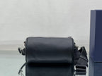DIOR ROUND BUCKET 21 BAG IN BLACK LAMBSKIN
