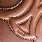 Celine BUCKET CUIR TRIOMPHE 24 GINGGERBREAD BROWN CALFSKIN