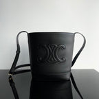 Celine BUCKET CUIR TRIOMPHE 24 CALFSKIN BLACK
