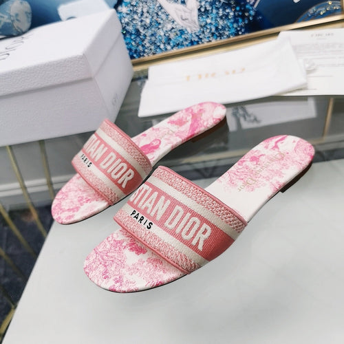 DIOR Mule Dway Slide 10mm Multi-motifs Style 28