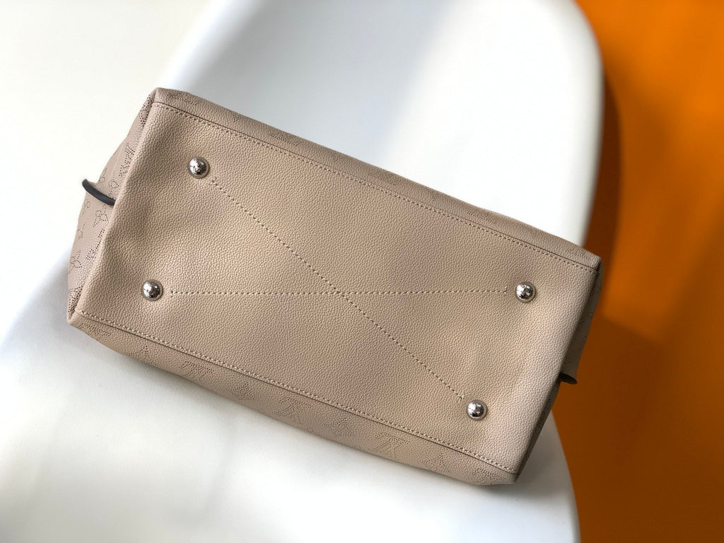 Louis Vuitton CARMEL HOBO 40 BEIGE MAHINA