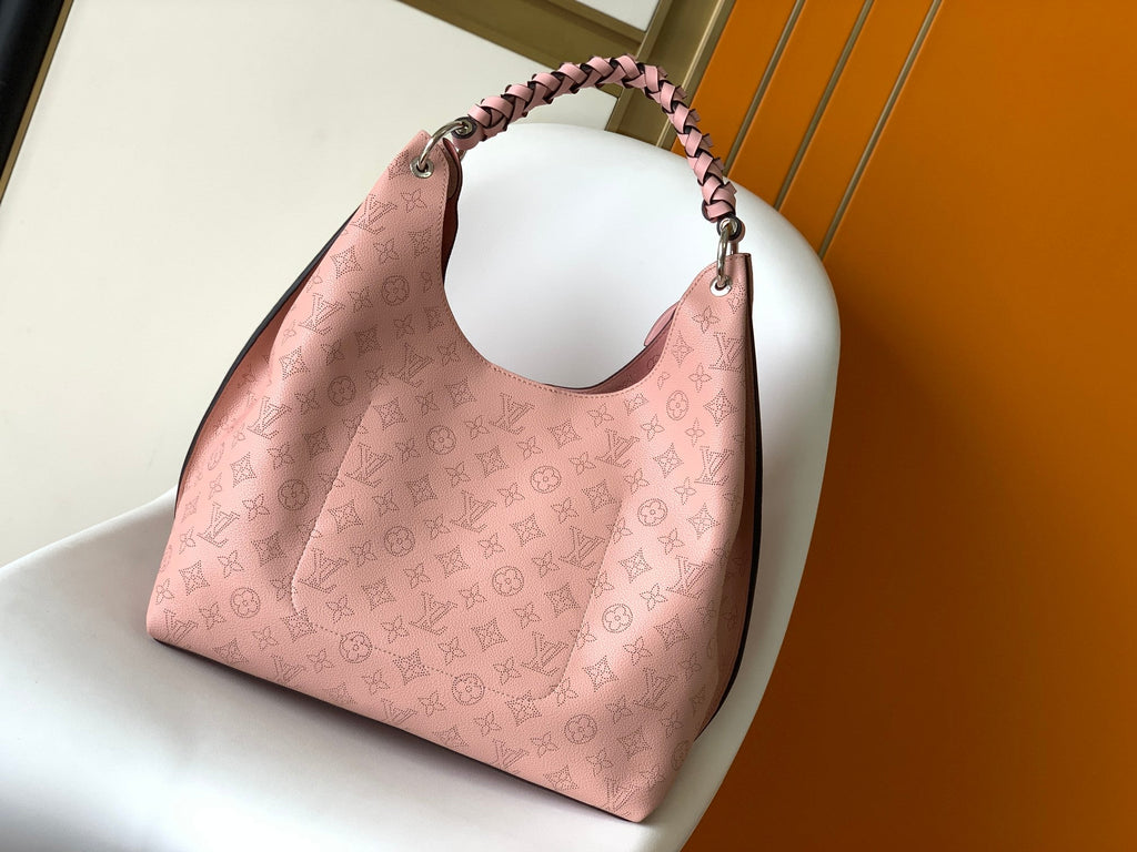 Louis Vuitton CARMEL HOBO 40 PINK MAHINA