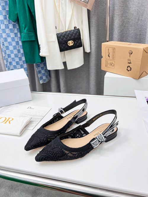 DIOR 25 J'A DIOR Slingback Flat Mesh Fabric 237966