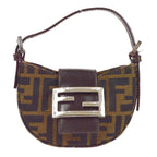 FENDI Zucca Mini Hand Bag Brown 02238