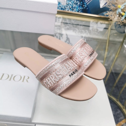 DIOR Mule Dway Slide 10mm Multi-motifs Style 23