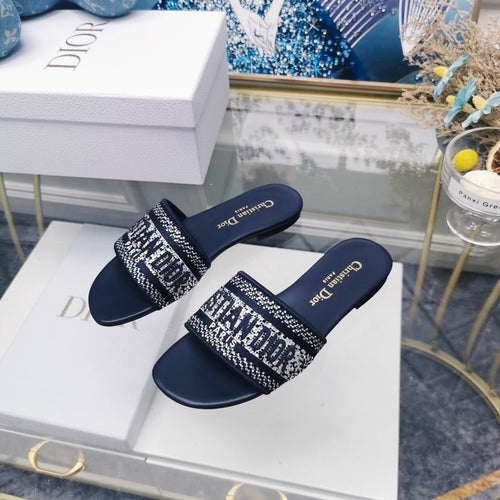 DIOR Mule Dway Slide 10mm Multi-motifs Style 20