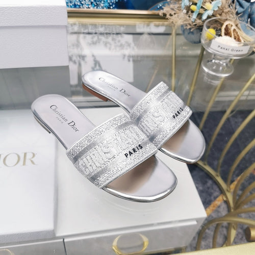 DIOR Mule Dway Slide 10mm Multi-motifs Style 24